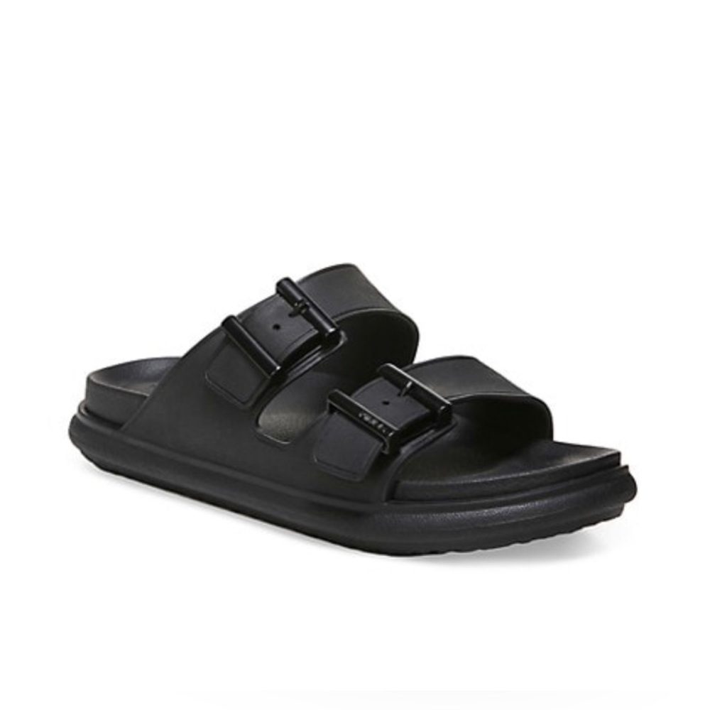 Vince Men’s Jady Moonlight Two Strap Sandals Black NWT Box Included